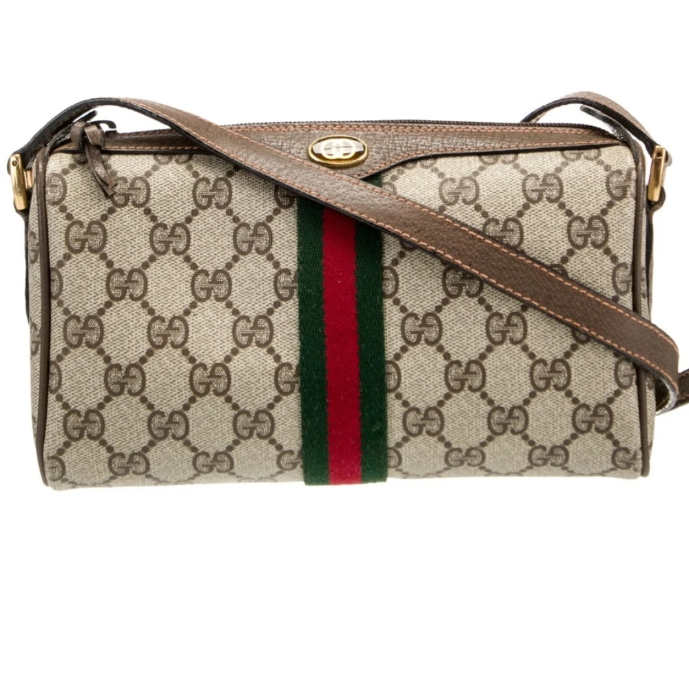 《 Gucci 》Web Sherry Line Crossbody Bag